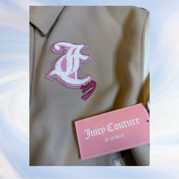 Juicy Couture Convertible Collar Varsity Jacket with Embellishments Size XL NWT - Picture 11 of 11
